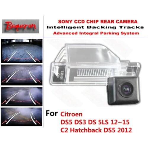 For Citroen DS5 DS3 DS 5LS C2 2012~2015 CCD Car Backup Parking Camera Intelligent Tracks Dynamic Guidance Rear View Camera