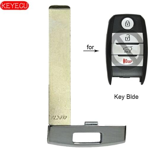 KEYECU Emergency Prox Smart Key FOB Uncut Blade Insert for Kia Optima 2016-2018 FCC ID: SY5JFFGE04