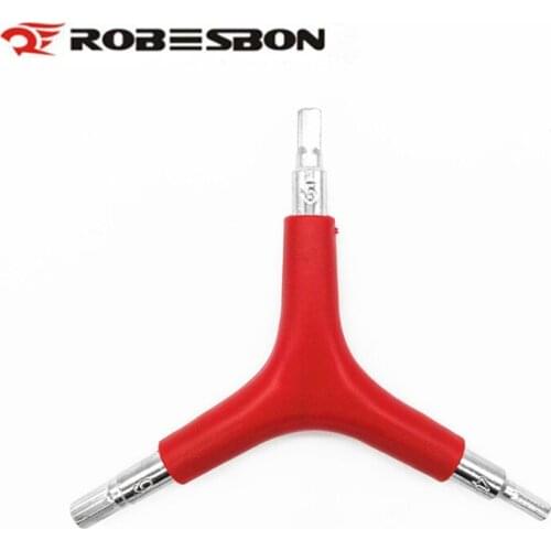 ROBESBON 3 Way Hex Wrench Spanner Bicycle Repair Tools Cycling Mountain Bike Bicycle MTB Repair Tool 4mm/5mm/6mm