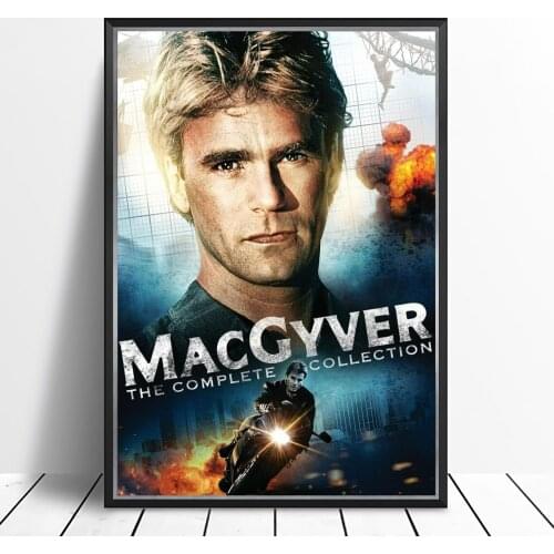 MacGyver (1985 TV series) Poster Angus Mac MacGyver Cinema Print Art Gift