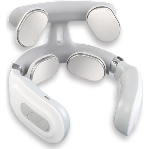 Neck massager cervical kneading pulse physical therapy massage, therapeutic apparatus remote intelligent voice