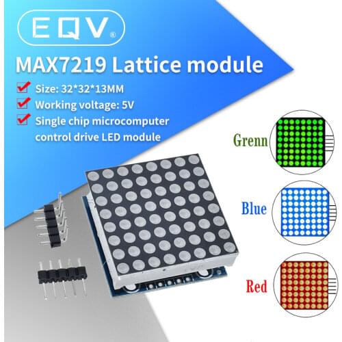 Free shipping! 1PCS MAX7219 dot matrix module microcontroller module display module finished goods
