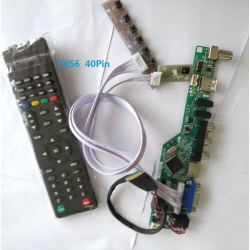 Kit for LP156WH3(TL)(M1) TV AV Controller driver board VGA remote 15.6" 1366X768 USB HDMI 40pin LVDS Panel Screen LCD LED