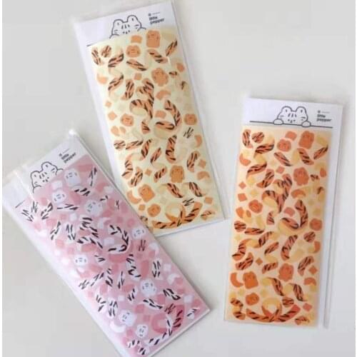 Kawaii Cat Texture Ribbon Stickers Scrapbook Water Cup Couple Gift Handmade DIY Stationery Decorative Stickers