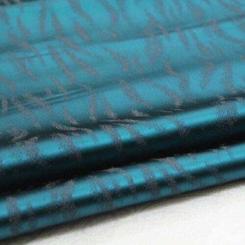 NCF517 Blue/Red Golden Embroidered Jacquard Silk Brocade Fabric Chinese Wedding Cheongsam Dress Fabric DIY Sewing Silk Fabrics