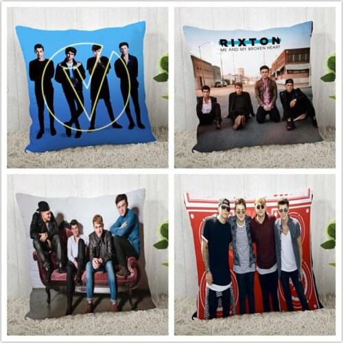 Custom rixton Pillow Case Polyester Decorative Pillowcases zipper Pillow Case Pillowcase Cover Square 40*40cm drop shipping