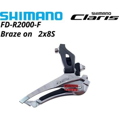SHIMANO Claris FD R2000 Front Derailleur road bike Band Mount 2x8 speed FD-R2000-F 2x8s braze on 2s 8s 2v 8v 2x8v