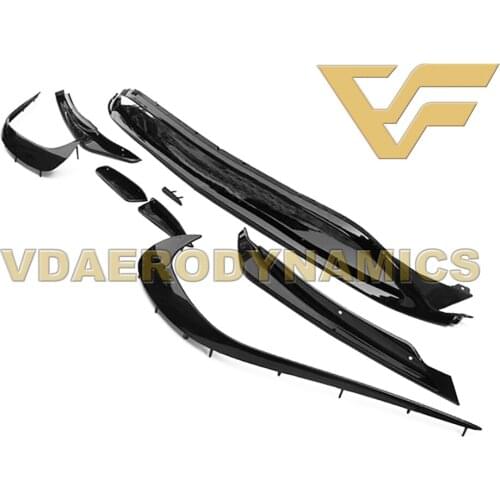 Suitable For 2016-2018 Benz W176 A45 VAD ABS Front Lip Bumper Canards Fin Body Kit
