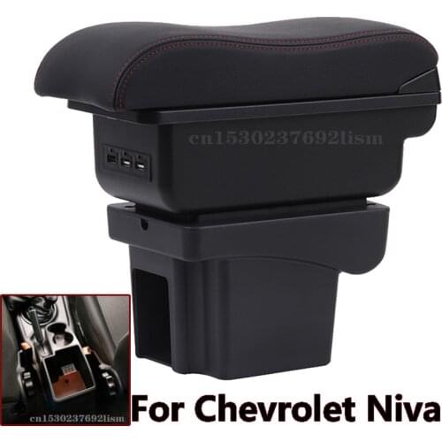 For Chevrolet Niva Armrest Box Niva 1 Universal Car Central Armrest Storage Box cup holder modification accessories