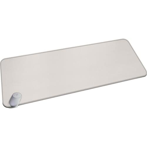 CENNBIE 120x40cm Desk Pads Artificial Leather Laptop Mat, Perfect Desk Mate for Office and Home, Rectangular, Large(Cream)