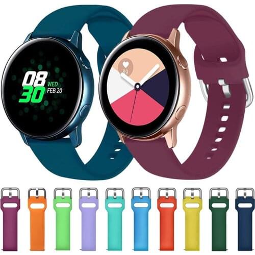 20mm Wrist Strap for Samsung Galaxy Watch Active 2 Bracelet 22mm Watchband for Galaxy Watch 46mm Gear S3 Amazfit Bip Accessories