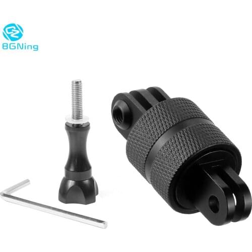 Aluminum Alloy 360 Degree Rotation Base Tripod Mount Holder for Gopro for AKASO EK7000 4K Camera Swivel Pivot Arm Fixed Adapter