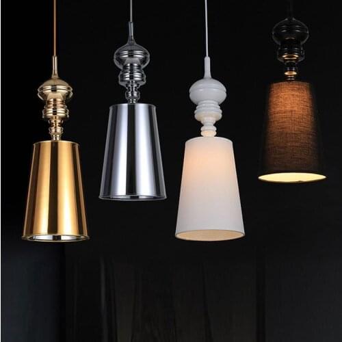 Modern Fabric Horn Corridor Pendant Light Dining Room Restaurant Pendant Lamp Bedroom Balcony Hallway Pendant Lighting Fixtures