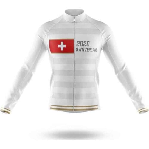 SPTGRVO Switzerland 2020 Pro Team Long Sleeve Cycling Jersey Men/Women Bicycle Clothes MTB Tops Bike Shirt man cyclist outfit