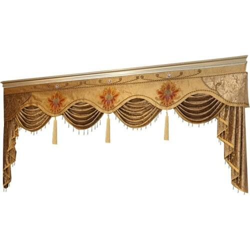Style 9-Style 13 Pelmet Valance Europe Luxury Home Decor Valance Curtains for Living Room Window Curtains for Bedroom Curtain