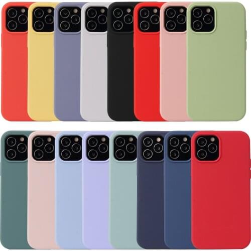 Liquid Silicon Case for IPHONE 12mini 11 12 PRO MAX XS MAX XR X 7 8 6S 6 PLUS Good Quality with Microfiber Cloth Inside