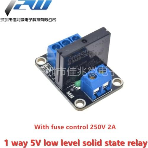 1 channel 5V low level solid state relay module with fuse solid state relay 250V2A