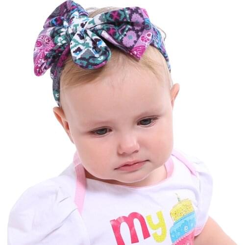 1 Piece MAYA STEPAN Children Large Bow Tie Knot Headband Hair Accessories Baby Girls Newborn Headband Headwear Headwrap