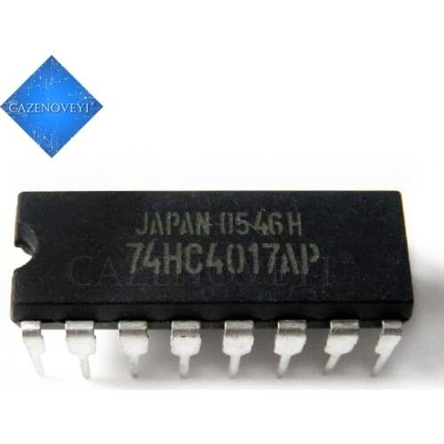 10pcs/lot 74HC4017N 74HC4017AP SN74HC4017N 74HC4017 DIP-16 new original In Stock