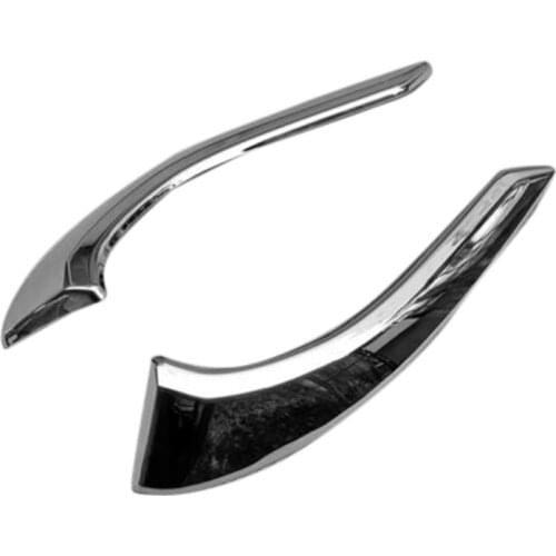 2Pcs Car Accessory Front Fog Lights Eyebrow Cover Trim for Mazda 2 Demio 2015-2019