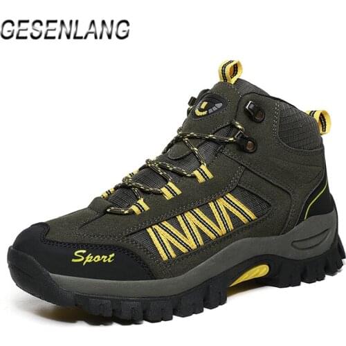 2020 Mens Hiking Shoes Plus Fur Available Nonslip Wearable Climbing Camping Hunting Trekking Trail Tourism Outdoor Walking Boots