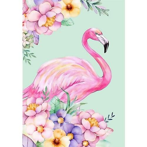 40x50cm Frame DIY Painting By Numbers Kits Colorful Animals Flamingo Hand Painted Oil Paint By Numbers For Home Decor Art