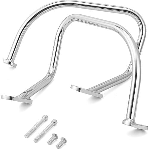 Motorcycle Accessories For Harley 2005-2017 Softail Deluxe FLSTN Chrome Rear Saddlebag Guard Crash Bar Steel