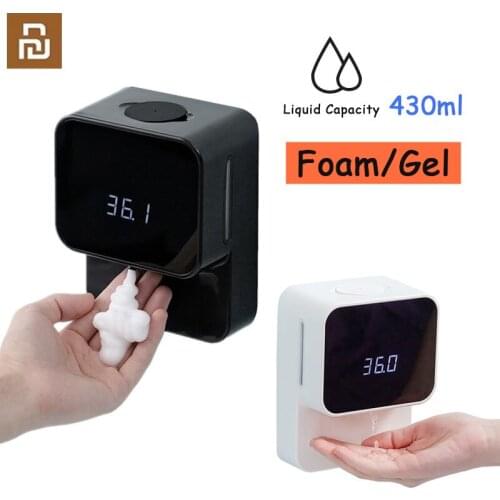 Xiaomi LED Display Automatic Induction Foaming Hand Washer Sensor Foam Household 0.25s Infrared Sensor Soap Dispenser Home Mall