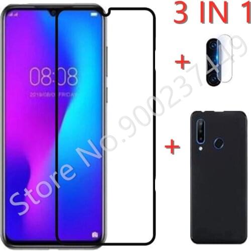 3-in-1 Case + Camera Tempered Glass On For Doogee N20 ScreenProtector Glass For Doogee Y9 Plus 9D Phone Glass