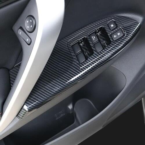 For Mitsubishi Eclipse Cross 2017-2019 2020 Window Lifter Control Window Switch Decoration Armrest Panel Cover Trim Accessories