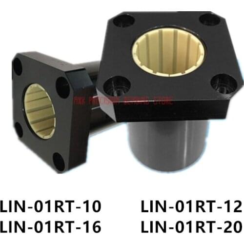 2019 AXK Hot Sale 1pc Flange Linear Plastic Bearing Lin-01rt-10 Lin-01rt-12 Lin-01rt-16 Lin-01rt-20 Lmk10 Lmk12 Lmk16 Lmk20