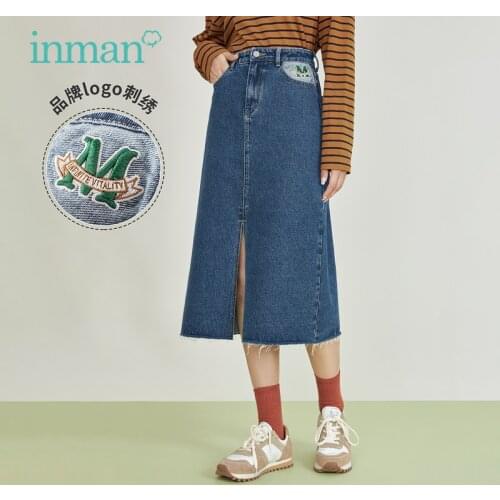 INMAN Denim Skirts For Women