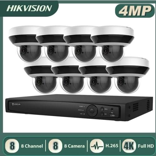 Anpviz 8CH NVR 4MP 4X Optical Zoom POE IP Camera Kit Home/Outdoor Security System CCTV Video Surveillance NVR Kit IP66