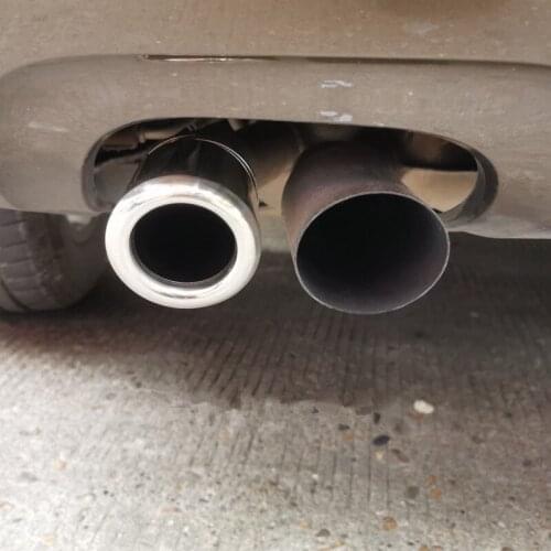 Stainless Steel Car Exhaust Tip Muffler Tips Fit for Audi Q3 2013 2014 2015 2016 2017 2018 2019 Replacement Part