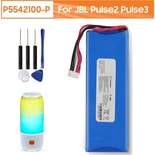 Original Replacement Battery P5542100-P For JBL Pulse2 Pulse3 Pulse 2 Pulse 3 Bluetooth Audio Outdoor Speaker Battery 6000mAh