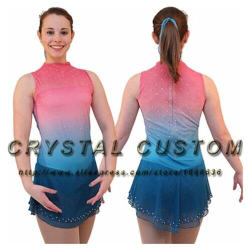 Girls Figure Skating Dresses Fashion New Brand Competition Ice Figure Skating Dress Children DR3524