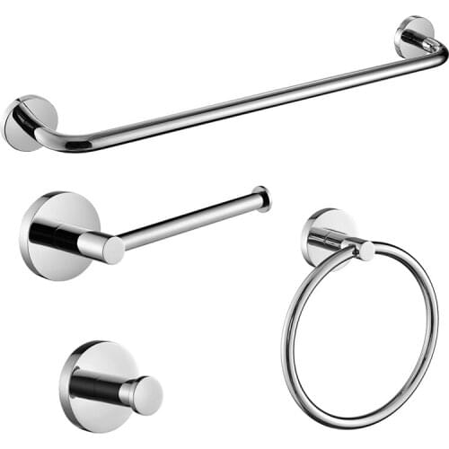 Stainless Steel Bathroom Hardware Set Polished Towel Robe Hook Soap Dish Glass Cup Toilet Brush Holder Bathroom Accessories