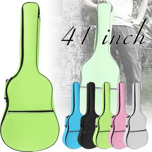 41 Inch Acoustic Guitars Bag 8mm Sponge Thicken Oxford Fabric Double Straps Padded Guitar Soft Gig Case Waterproof Backpack