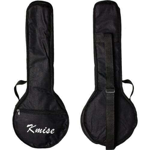 Kmise Banjolele Bag Concert 23 Inch Size Black Banjo Ukulele Bag Backpack