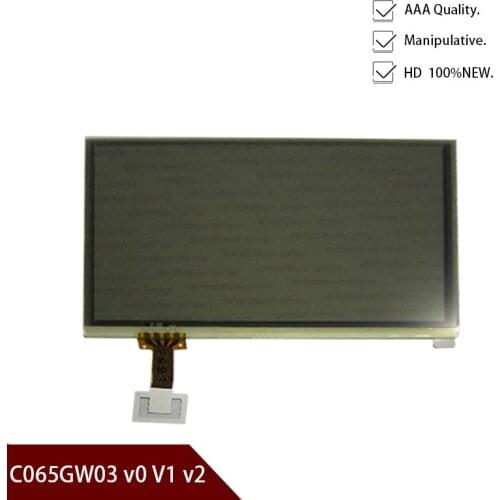 High Quality Original C065GW03 V0 V1 V2 LCD display TPO 6.5inch screen panel for Skoda VW RCD510 Car GPS LCD digitizer