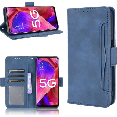 For OPPO A54 A74 A93 A94 5G Case Premium Leather Wallet Leather Flip Multi-card slot Cover For OPPO A 54 A 74 A 93 A 94 4G Case