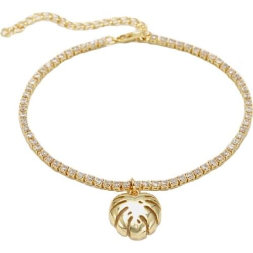 Bling Jewelry Wholesale Pave Square Chain Zircon Strand Bracelet for Women Adjustable 2021