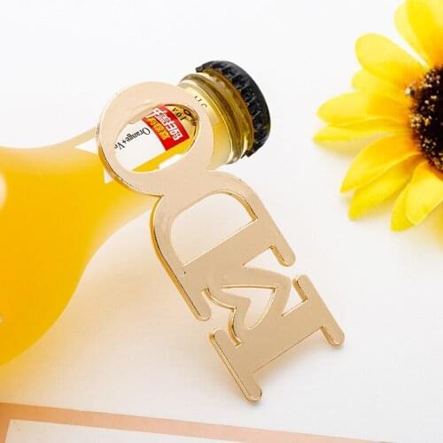 100pcs creative metal I DO letter beer bottle opener wedding gifts