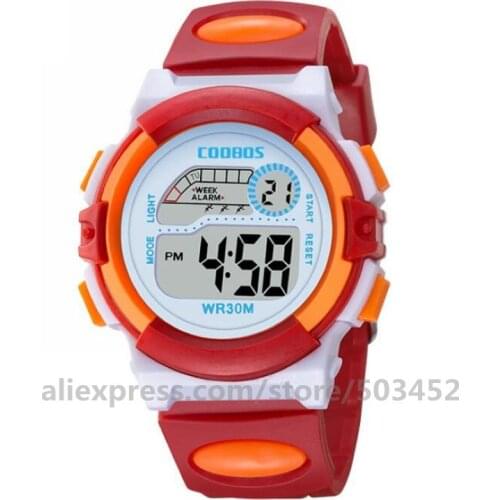 100pcs/lot Reloj Mujer Alarm Date Digital Multifunction Sport LED Waterproof kid Wrist Watch Watch Women Reloj Hombre