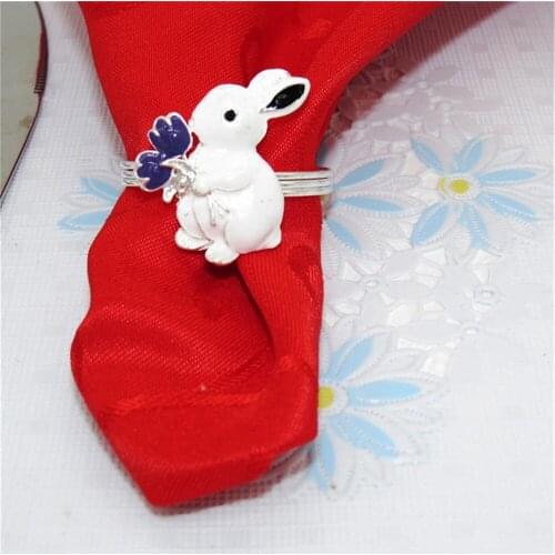 12PCS European style napkins Circle hotel table napkin buckle Alloy craft napkin buckle Plating process napkin ring