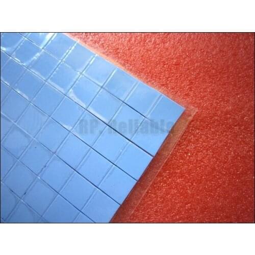 1500x 15mm*15mm*1.0mm Soft Silicone Thermal Conduct Pads for LED PC VGA GPU South North Bridge Chips Heatsink Thermal Transfer