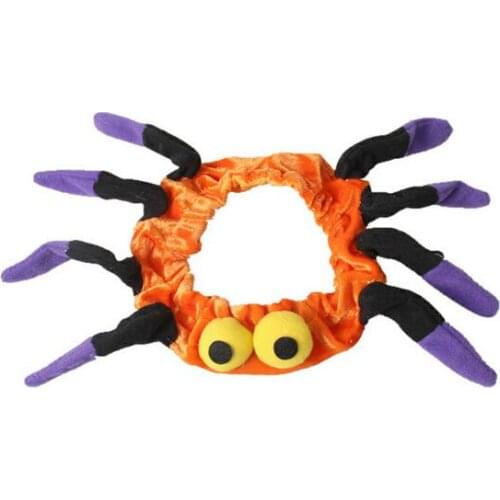 30Pcs/Lot Wholesale Halloween Cat/Dog Lovely Cartoon Pet Clothes Spider Chaplat/Scarf Halloween Pet Costumes Dog Cat Cosplay