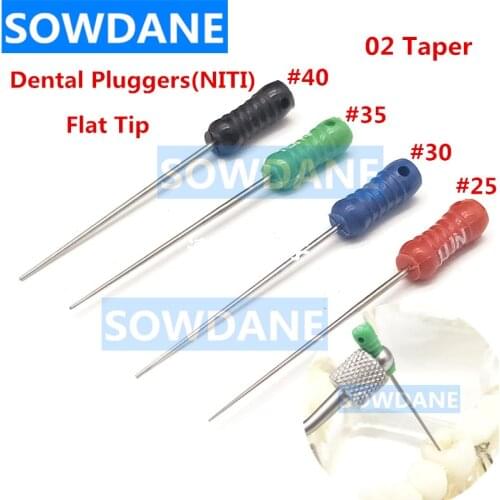 6pcs/pack Dental NITI Plugger for Root Canal Nickel Titanium File 25mm Type Endo Pluggers Files Dental Material Tool
