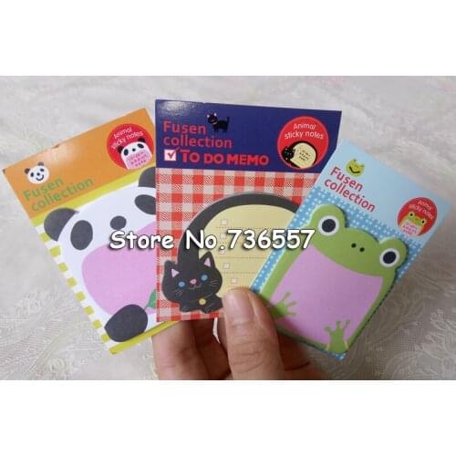 80 pcs/Lot Cute animal sticker Zoo animals sticky notes Kawaii stationery office accessories School supplies 6547