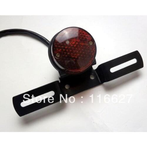 Freeshipping Motorcycle Tail Brake Light w/ License Plate Mount for Harley Bobber Chopper Custom